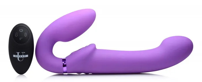 10x Ergo- Fit G-Pulse Inflatable and Vibrating Strapless Strap- on - Purple | XR Brands Strap U Female Sex Toys 10x Ergo- Fit G-Pulse Inflatable and Vibrating Strapless Strap- on - Purple | XR Brands Strap U Female Sex Toys
