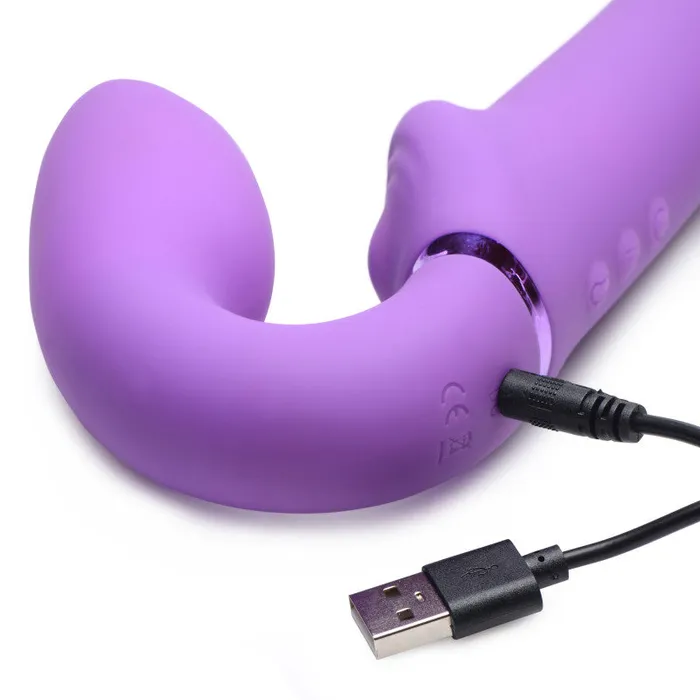 10x Ergo- Fit G-Pulse Inflatable and Vibrating Strapless Strap- on - Purple | XR Brands Strap U Female Sex Toys 10x Ergo- Fit G-Pulse Inflatable and Vibrating Strapless Strap- on - Purple | XR Brands Strap U Female Sex Toys