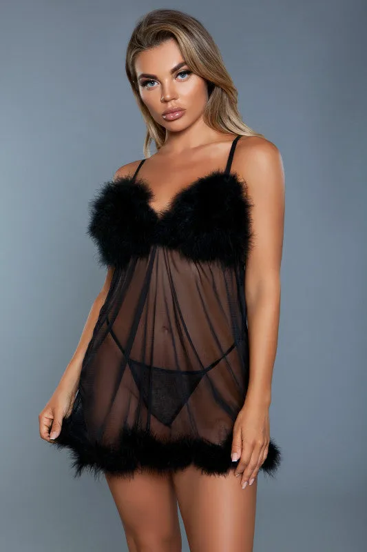 Anal BeWicked Farrah Babydoll Large XLarge Black