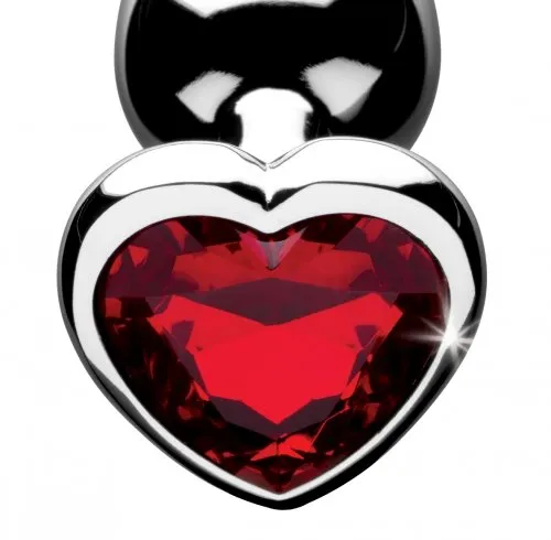 Anal | Booty Sparks Red Heart Gem Small Anal Plug - XR Brands