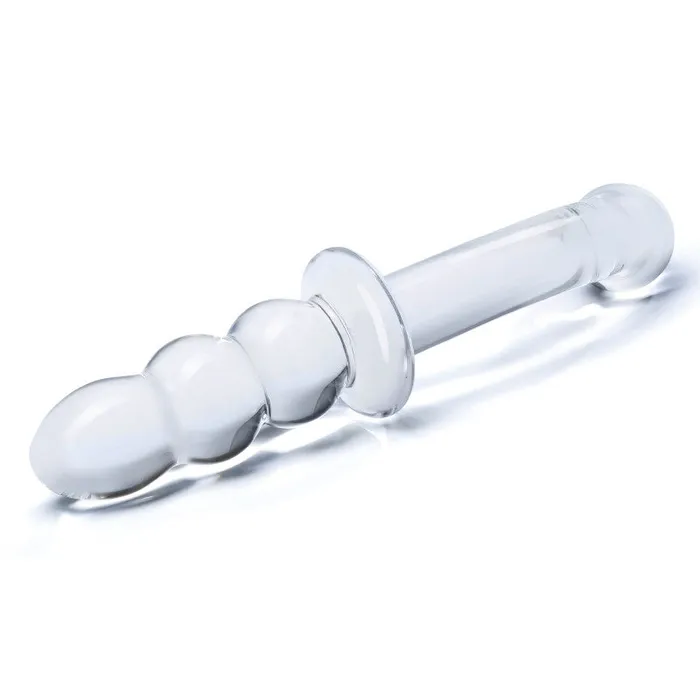 Anal | Glas 8 Inch Ribbed G-Spot Glass - Clear Anal | Glas 8 Inch Ribbed G-Spot Glass - Clear