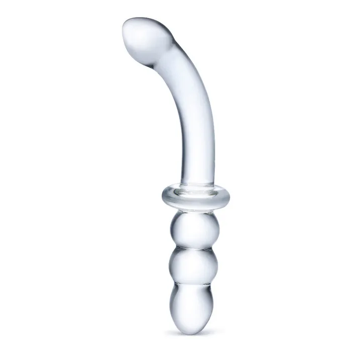 Anal | Glas 8 Inch Ribbed G-Spot Glass - Clear Anal | Glas 8 Inch Ribbed G-Spot Glass - Clear