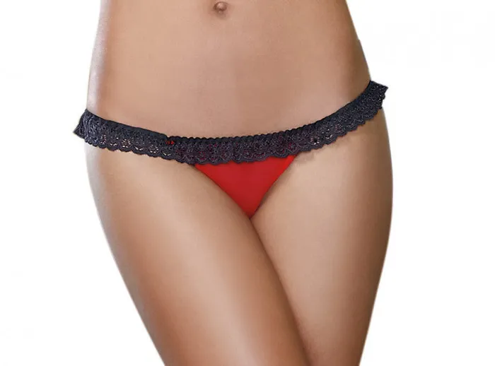 Anal | Panty - Medium - Red/ Black - Dreamgirl Anal | Panty - Medium - Red/ Black - Dreamgirl