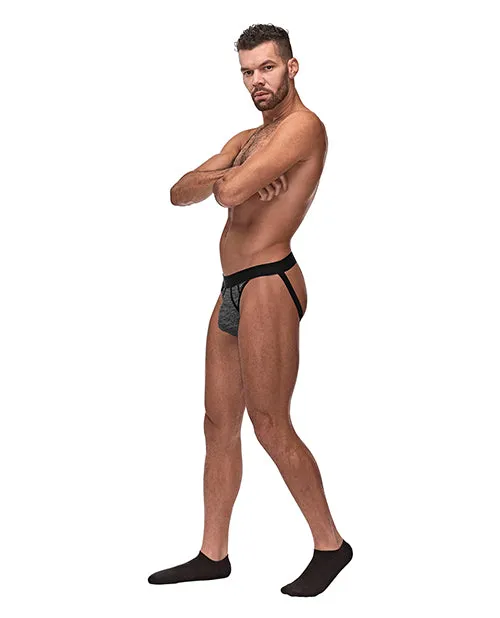 Anal | Peak Performance Sport Jock Grey-black S-m - Male Power Lingerie