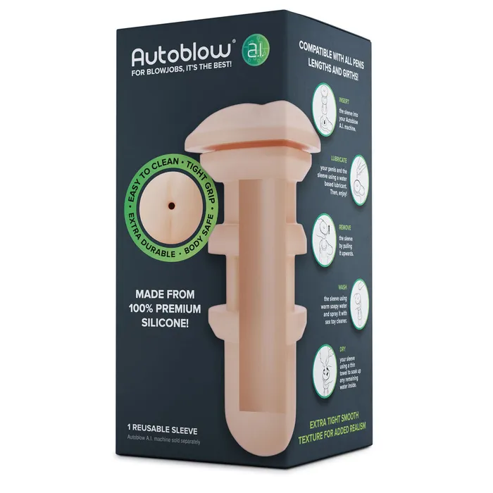Autoblow Male Sex Toys | Autoblow A.I Reusable Anus Sleeve Autoblow Male Sex Toys | Autoblow A.I Reusable Anus Sleeve