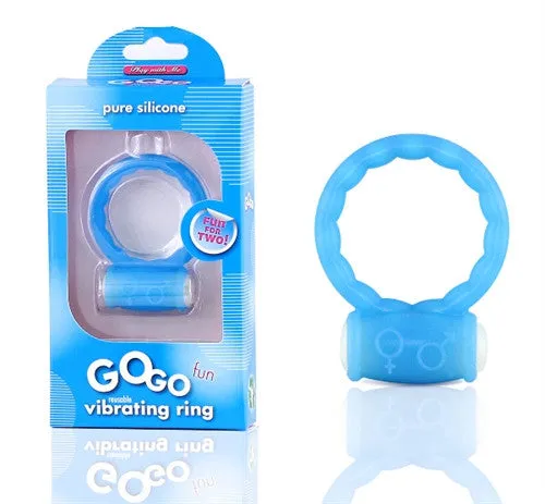 Blush Novelties Male Sex Toys Gogo Fun Vibrating Ring Blue