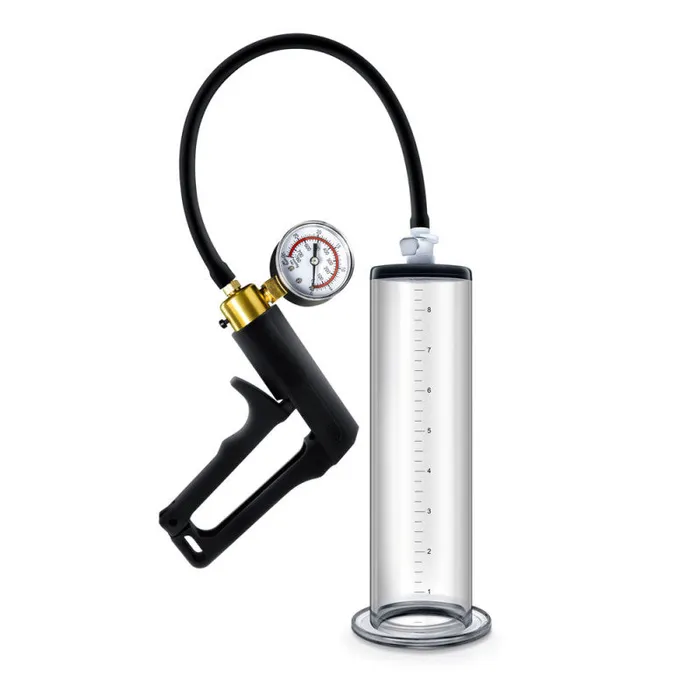 Blush Novelties Male Sex Toys | Performance - Vx7 Vacuum Penis Pump With Brass Trigger & Pressure Gauge - Clear Blush Novelties Male Sex Toys | Performance - Vx7 Vacuum Penis Pump With Brass Trigger & Pressure Gauge - Clear