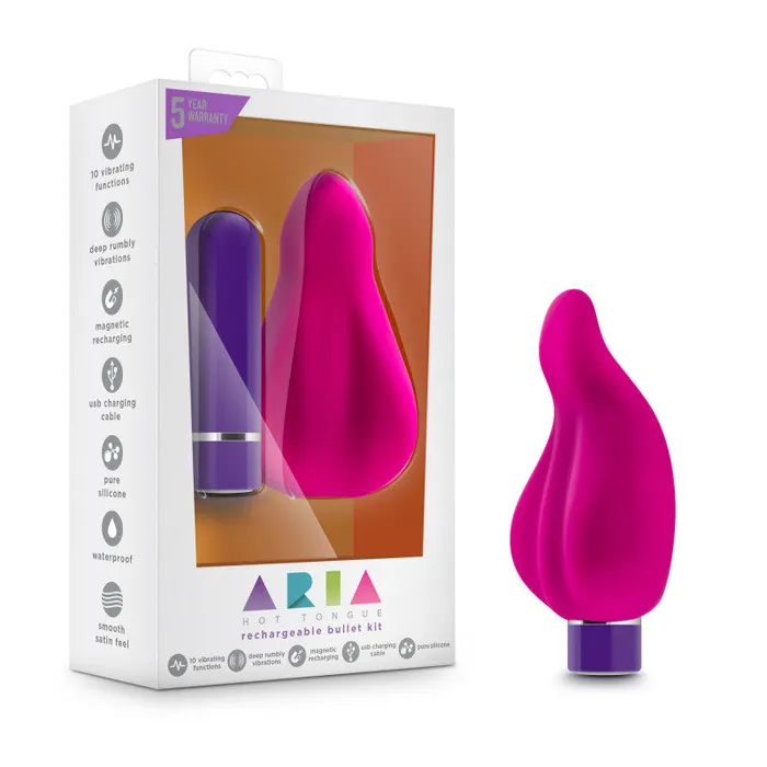 Blush Novelties Vibrators Aria Hot Tongue Fuchsia