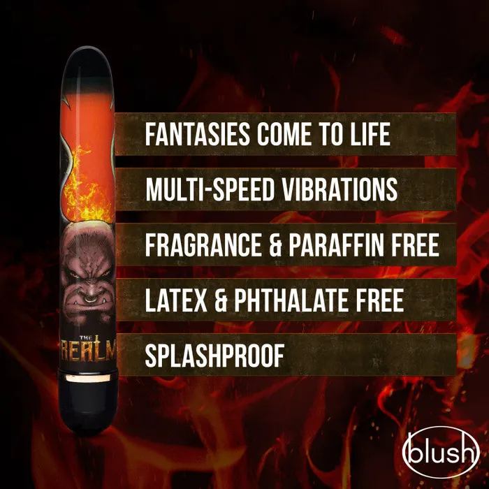 Blush Novelties Vibrators | The Realm - Minotaur - Red Blush Novelties Vibrators | The Realm - Minotaur - Red