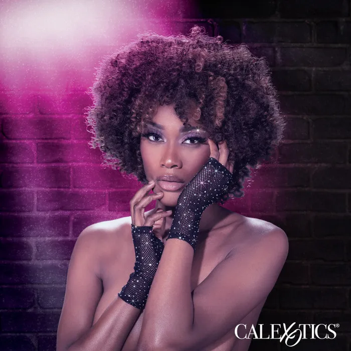 CalExotics Anal | Radiance Fingerless Gloves - Black