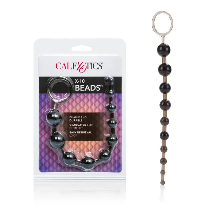 CalExotics Anal Superior X10 Beads Black