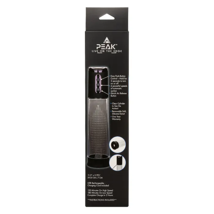CalExotics Peak Rechargeable Pump - Black/clear | Anal