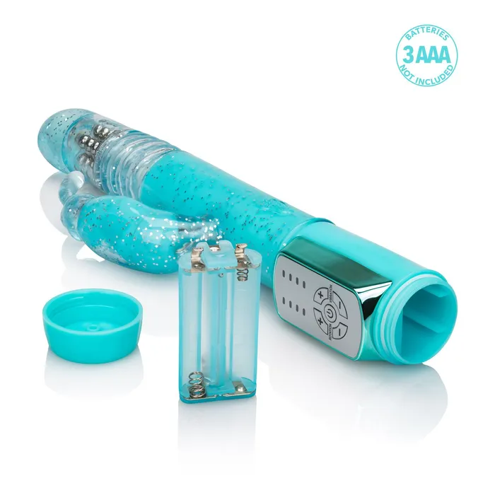 California Exotic Novelties Vibrators | Dazzle Xtreme Thruster Blue Rabbit