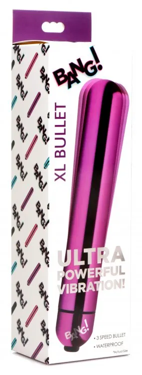 d Bang Vibrating Metallic X Bullet Purple XR Brands Vibrators
