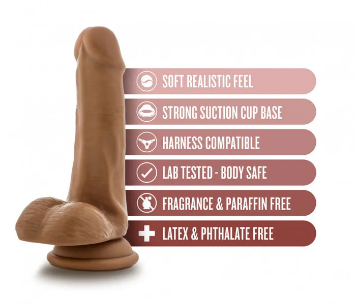 Dildos | Blush Dr. Skin - Dr. Jeffrey - 6.5 Inch With Balls - Tan Dildos | Blush Dr. Skin - Dr. Jeffrey - 6.5 Inch With Balls - Tan