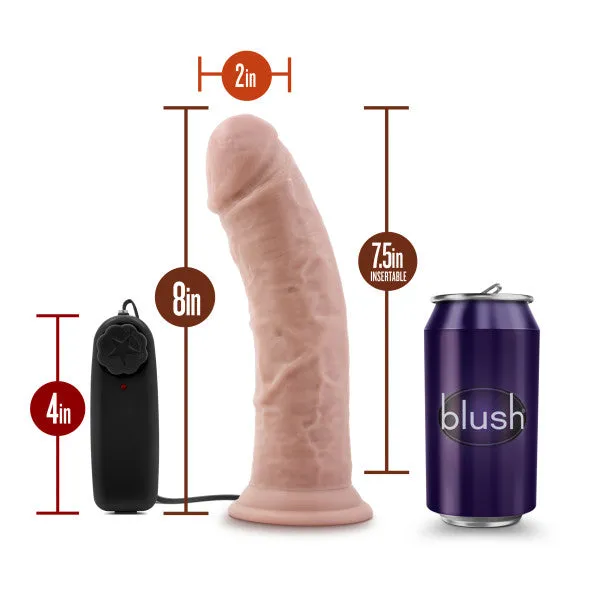 Dildos | Dr Skin Dr Joe 8in Vibrating Cock W- Suction Cup Vanilla - Blush Novelties