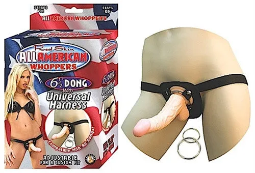 Dildos Nasstoys All American Whoppers 65Inch With Universal Harness Flesh