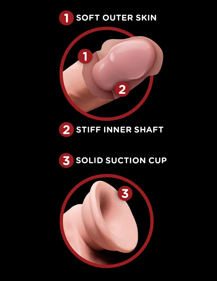 Dildos | Pipedream Products King Cock Plus 6 In Triple Density Cock W- Swinging Balls Light