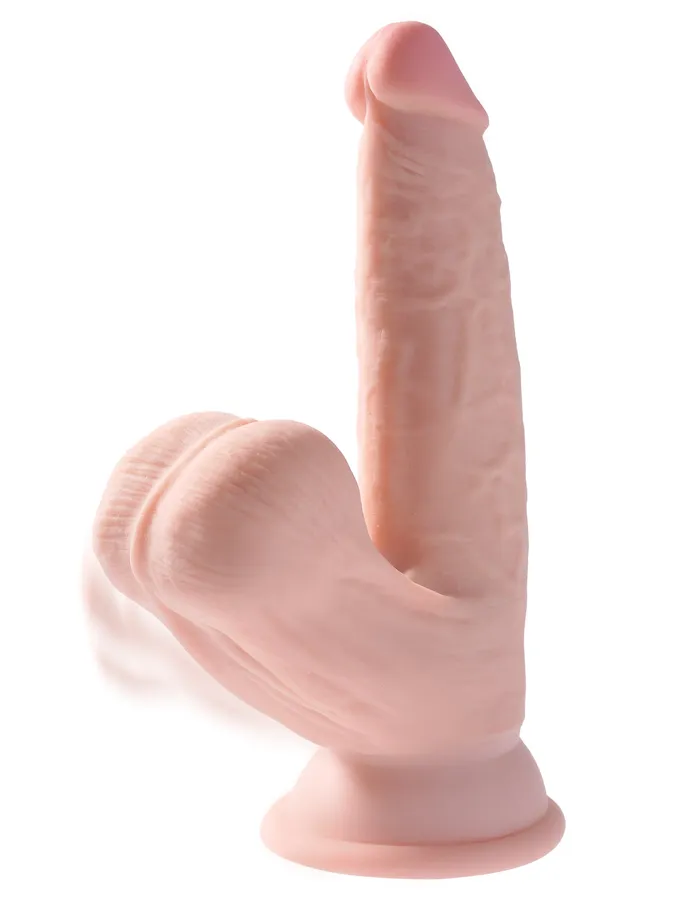 Dildos | Pipedream Products King Cock Plus 6 In Triple Density Cock W- Swinging Balls Light