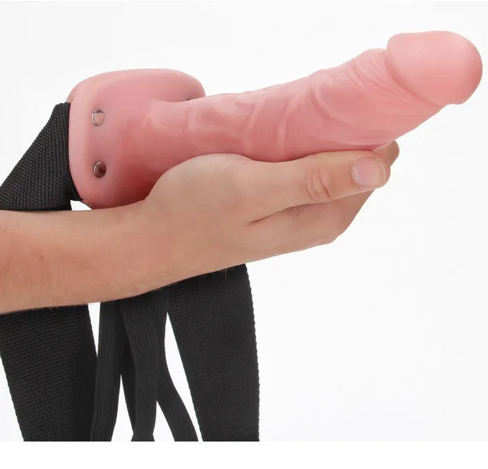 Dildos | Shots RealRock Hollow Strap-on Without Balls 8 Inch - Flesh Dildos | Shots RealRock Hollow Strap-on Without Balls 8 Inch - Flesh