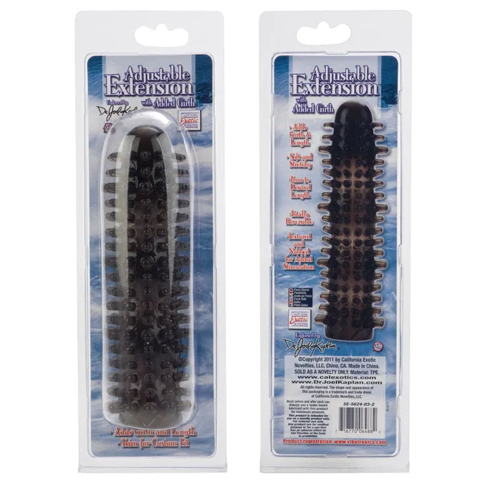 Dr Joel Kaplan Adjustable Extension With Added Girth Smoke CalExotics Male Sex Toys Dr Joel Kaplan Adjustable Extension With Added Girth Smoke CalExotics Male Sex Toys