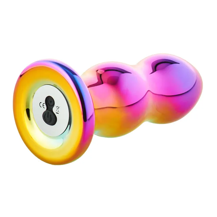 Dream Toys Anal | Glamour Glass Remote Control Curved Butt Plug