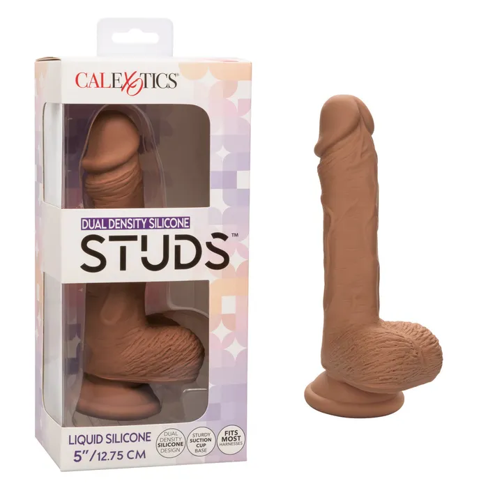 Dual Density Silicone Stud 5in Brown California Exotic Novelties Female Sex Toys Dual Density Silicone Stud 5in Brown California Exotic Novelties Female Sex Toys