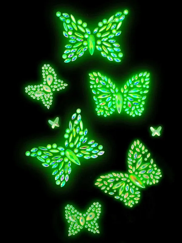 Female Sex Toys | Aurelia Glow in the Dark Body Jewels Sticker - Leg Avenue
