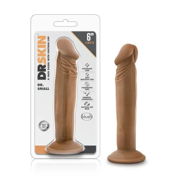 Female Sex Toys | Blush Novelties Dr Skin Dr Small 6in Dildo Mocha