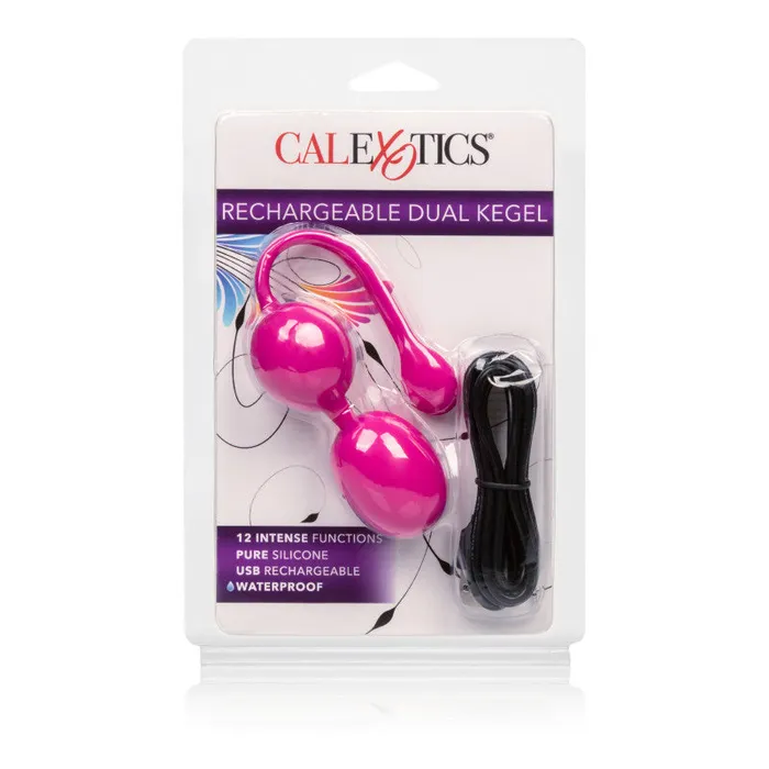 Female Sex Toys CalExotics Rechargeable Dual Kegel Pink