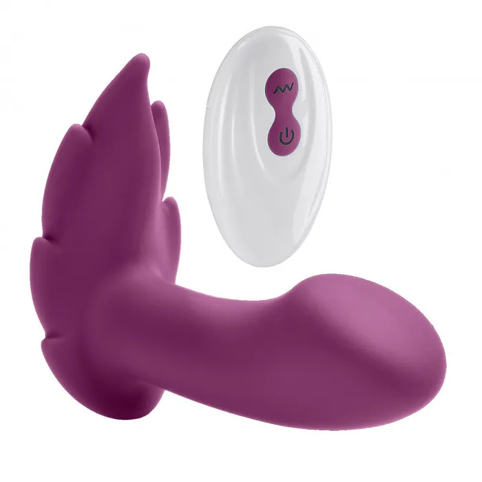 Female Sex Toys | Cloud 9 Novelties Partner Panty Leaf Vibrator With Remote Control - Plum Female Sex Toys | Cloud 9 Novelties Partner Panty Leaf Vibrator With Remote Control - Plum