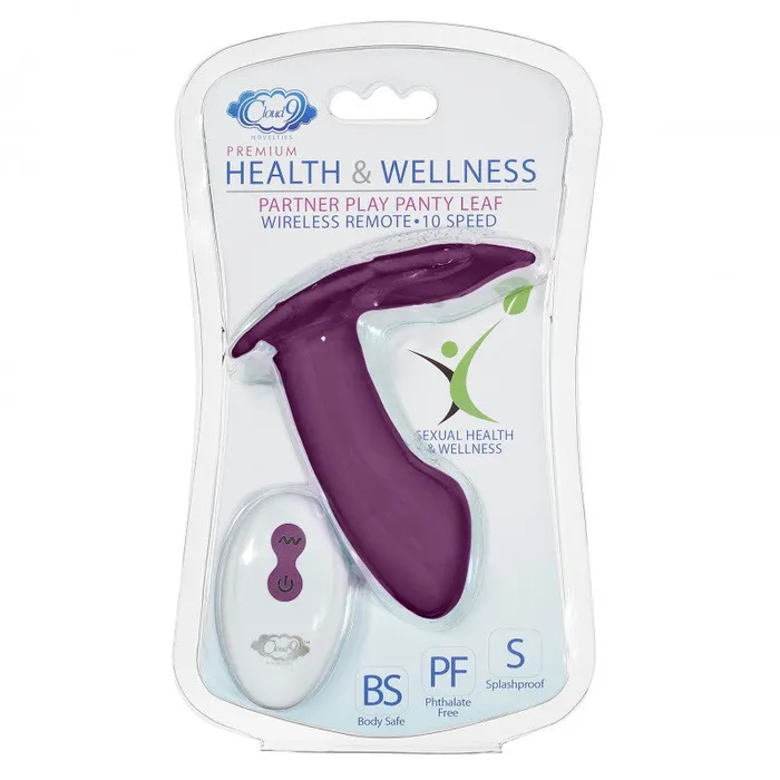 Female Sex Toys | Cloud 9 Novelties Partner Panty Leaf Vibrator With Remote Control - Plum Female Sex Toys | Cloud 9 Novelties Partner Panty Leaf Vibrator With Remote Control - Plum