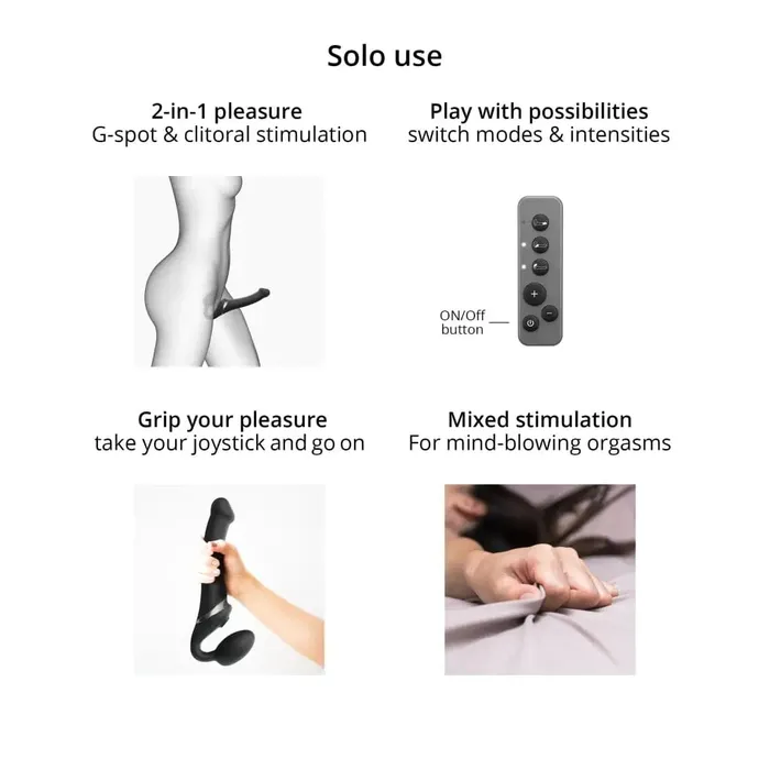 Female Sex Toys | STRAP-ON-ME Strap On Me Multi Orgasm Bendable Strap-on ( Small, Night Blue)
