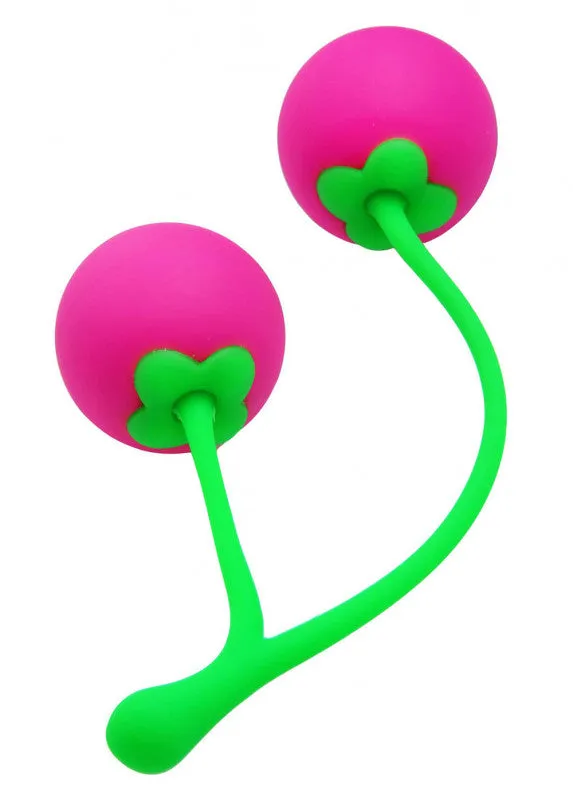 Frisky Charming Cherries Silicone Kegel Exercisers XR Brands Frisky Female Sex Toys Frisky Charming Cherries Silicone Kegel Exercisers XR Brands Frisky Female Sex Toys