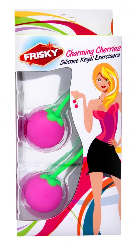 Frisky Charming Cherries Silicone Kegel Exercisers | XR Brands Frisky Female Sex Toys Frisky Charming Cherries Silicone Kegel Exercisers | XR Brands Frisky Female Sex Toys