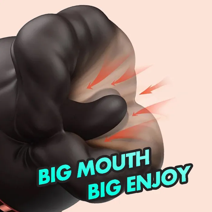 GAWK3000 Female Sex Toys | BOBOTONGUE - Big Mouth Big Enjoy Tongue Shaped Licking Suction Stimulator