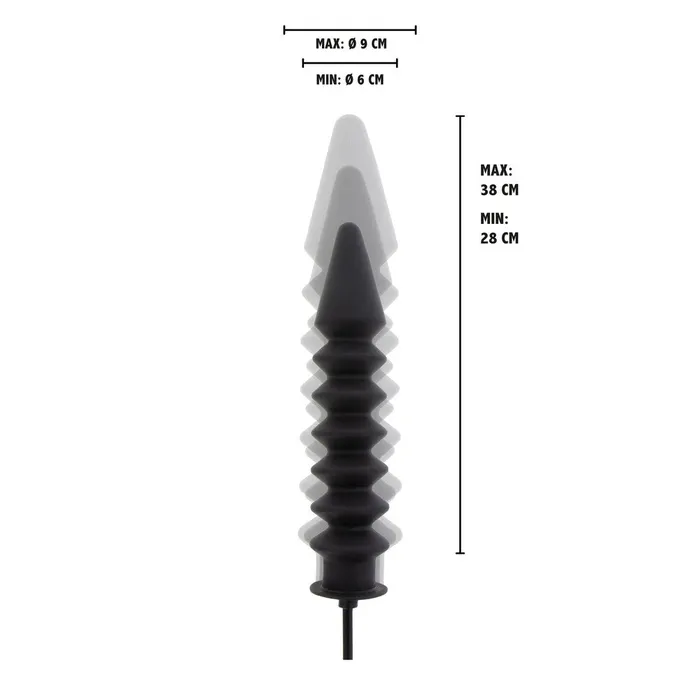 Hidden Desire Male Sex Toys | Hidden Desire Extreme Expert Inflatable Ribbed Plug