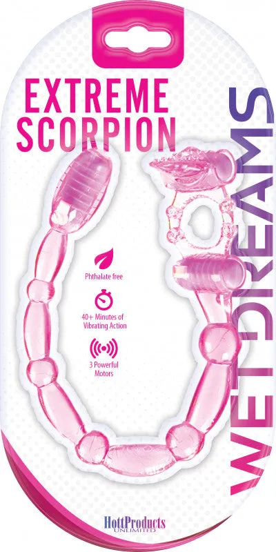 Hott Products Super Xtreme Vibe Scorpion With Dual Stinger Anal Vibe Magenta | Female Sex Toys Hott Products Super Xtreme Vibe Scorpion With Dual Stinger Anal Vibe Magenta | Female Sex Toys