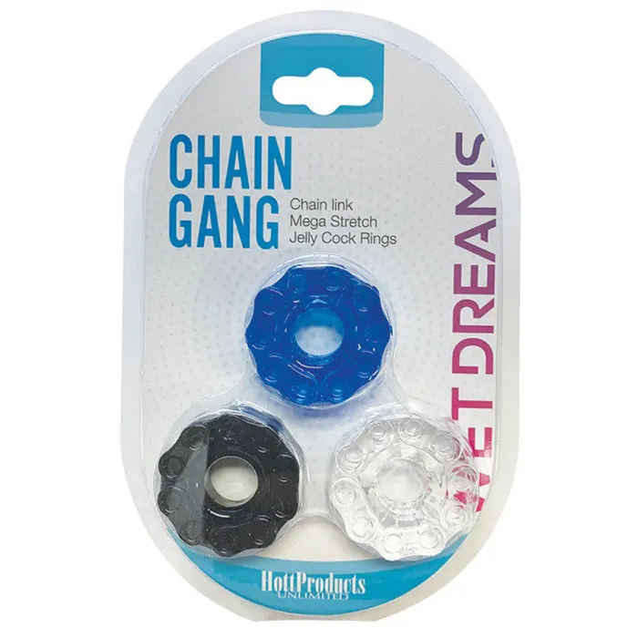 Hott Products Wet Dream Chain Gang - 3 Pack | Enhancers Hott Products Wet Dream Chain Gang - 3 Pack | Enhancers