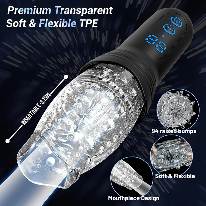 Jayce Automatic Male Masturbator With 9 Thrusting & Rotating & 9 Vibrating Modes - Laphwing | Laphwing Male Sex Toys Jayce Automatic Male Masturbator With 9 Thrusting & Rotating & 9 Vibrating Modes - Laphwing | Laphwing Male Sex Toys