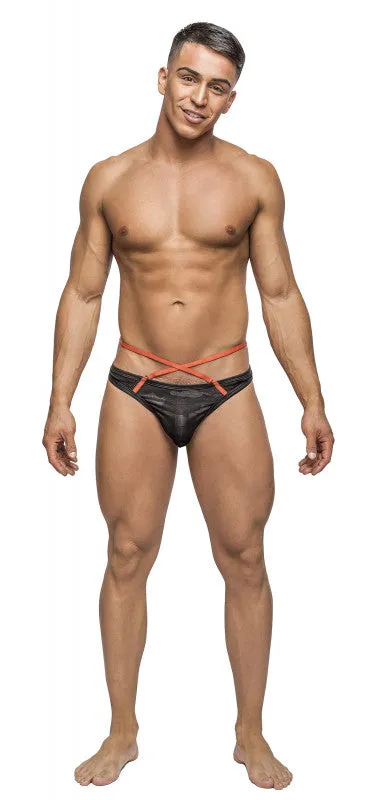 Male Power Anal Camo Net Sport Strap Thong Small Medium Camo