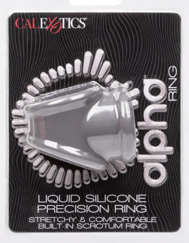 Male Sex Toys | Alpha Liquid Silicone Precision Ring - Gray - CalExotics Male Sex Toys | Alpha Liquid Silicone Precision Ring - Gray - CalExotics