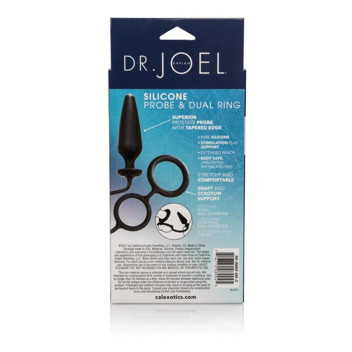 Male Sex Toys CalExotics Dr Joel Silicone Probe Dual Ring