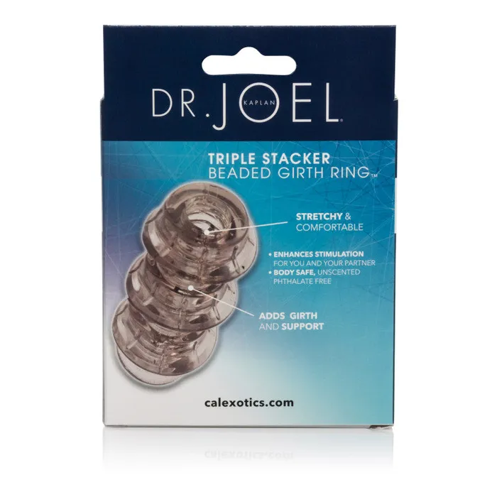 Male Sex Toys Dr Joel Kaplan Beaded Girth Ring Triple Stacker CalExotics