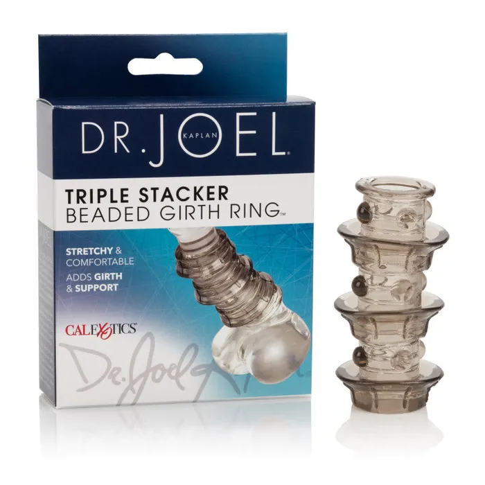 Male Sex Toys | Dr. Joel Kaplan Beaded Girth Ring Triple Stacker - CalExotics Male Sex Toys | Dr. Joel Kaplan Beaded Girth Ring Triple Stacker - CalExotics