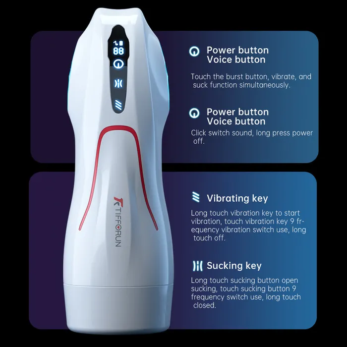 Male Sex Toys | GAWK3000 Space-Station Male Masturbator For Men White Gray