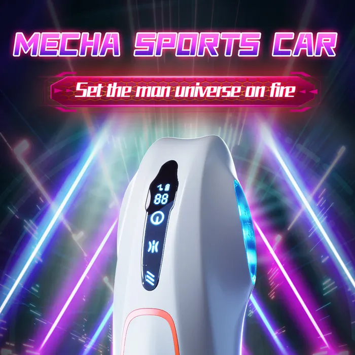 Male Sex Toys | GAWK3000 Space-Station Male Masturbator For Men White Gray
