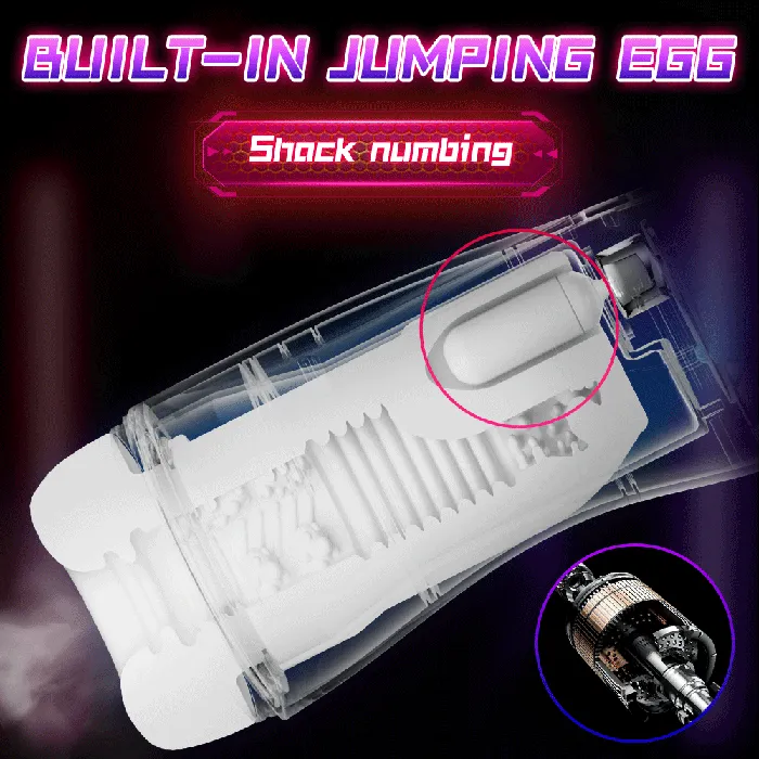 Male Sex Toys | GAWK3000 Space-Station Male Masturbator For Men White Gray