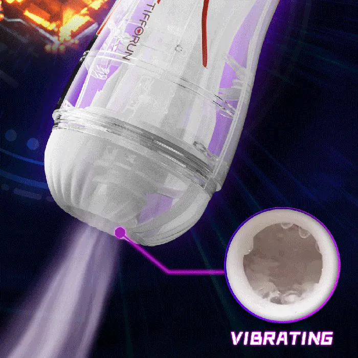 Male Sex Toys | GAWK3000 Space-Station Male Masturbator For Men White Gray