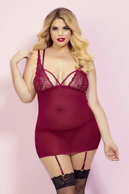 Male Sex Toys Seven Til Midnight Risky Business Chemise Set Wine One Size Queen Male Sex Toys Seven Til Midnight Risky Business Chemise Set Wine One Size Queen